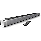Bomaker Soundbar 2.0 Kanal, 120 dB 37 Zoll Lautsprecher Bluetooth 5.0 mit Eingebaute Bass,DSP für TV (mit AUX,USB,Optischer A
