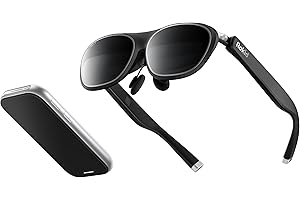 Rokid AR Spatial Schwarz, AR-Brille mit dreifachem Display für räumliches Computing, 150" 50° FOV, 120 Hz, 3DoF, IPD- und 0–600-Dioptrien-Myopie-Korrektur, Zugriff auf Tausende Apps.