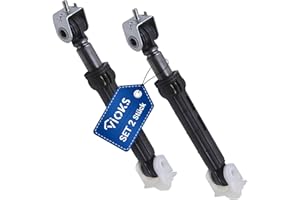 VIOKS Stoßdämpfer Federbein 2er SET Reibedämpfer Ersatz für Whirlpool Bаuknecht Ignis Privileg 481252918063 C00313195 Vibrationsdämpfer Schwingungsdämfer mit 10 mm Bohrung für Waschmaschinen