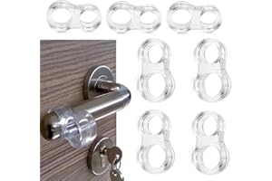 OULU Tope de puerta PVC topes para manilla de puerta de silicona topes de pared transparentes protectores para picaporte de puerta y ventana (8)