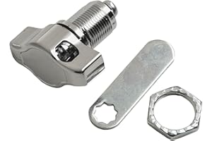 HONSEADEK Serrure à Came Sans Clé en Alliage de Zinc - Cadenas de Porte d'Armoire, Serrure Mécanique pour Boîte aux Lettres, Vitrine, Armoire à Outils, Tiroir (30 mm)