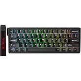 Aula Win60 He Manyetik Klavye Rapid Trigger Graywood Swtich 8000Hz RGB TKL Hot Swap Oyuncu Klavyesi Siyah