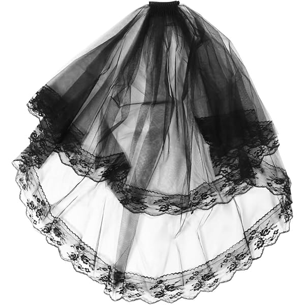 Gothic Schleier Mit Schmetterlingen - Halloween & Hexen Kostüm