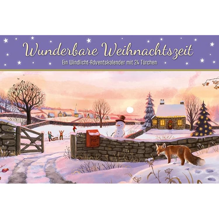 Produktbild von Nostalgische Weihnachtshäuser: Windlicht-Mini-Adventskalender