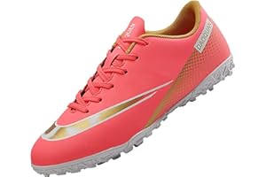 AOWENDI Football Boots Men's Breathable Turf Trainers Outdoor Cleats Professional Athletics Sneakers Teens Wear-Resistence Soccer Shoes Non-Slip Unisex