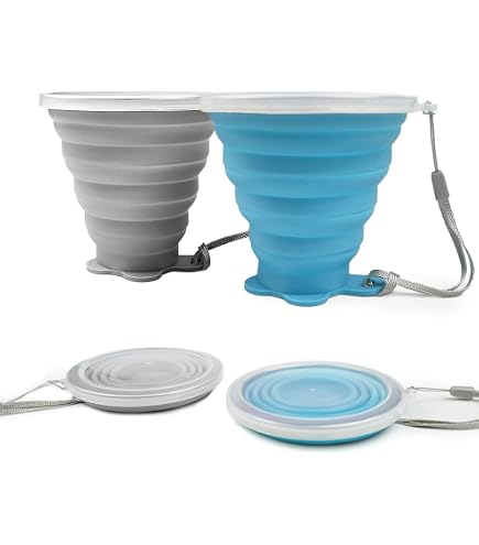Bassin Pliable Portable Bols Pliables REDCAMP Lot De 2 - 9 Litres Chacun, évier Camping Portable Gris Et Vert Vaisselle Pliable Transport Facile