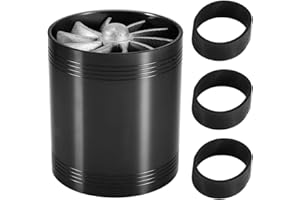 HLYJOON Double Car Supercharger Turbine Turbo Charger Air Intake Gas Fuel Saver Fan Car Air Intake Turbonator Dual Fan Turbine Super Charger Gas Fuel Saver Turbo(Black) car intake fan car intake fan