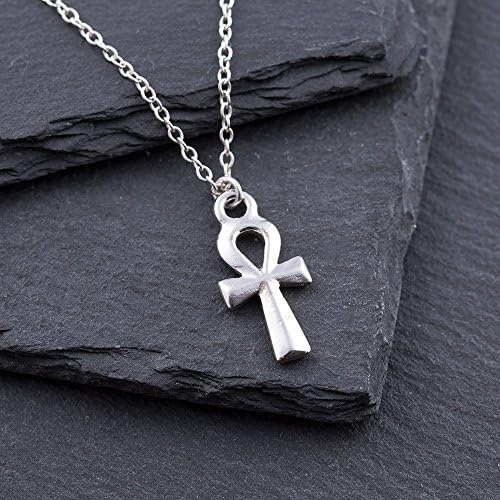 Small Ankh Pendant Necklace on a Sterling Silver Chain