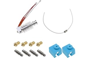 YINETTECH 11 Piezas de Impresora 3D J-Head Hotend Kit Completo Compatible con E3D-V5 /Mega I3/ Mega I3-X/Chiron 12V/40W 0,4mm J-Head Extrusora Hotend