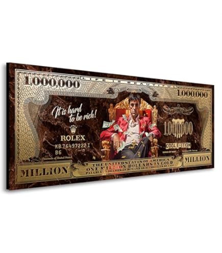 Scarface: The World Is Yours Glass Poster  Gray Background  60 X 30 Cm Sd Toys 8436535275972