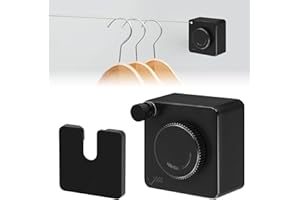 NathrBTV Tendedero Retráctil para Interiores 4,3 m Acero Inoxidable Tendedero de Pared Capacidad de Carga 20 kg Retráctil de Alta Resistencia para Balcón Lavandería Apartamento