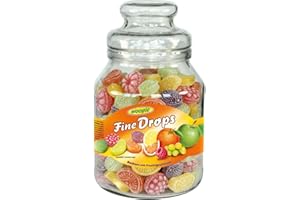 WOOGIE Bonbons Früchtemix 966 g – Bunte Hartkaramellen Großpackung mit Fruchtgeschmack – Ideal zum Teilen, für Büro, Feiern & Bonboniere