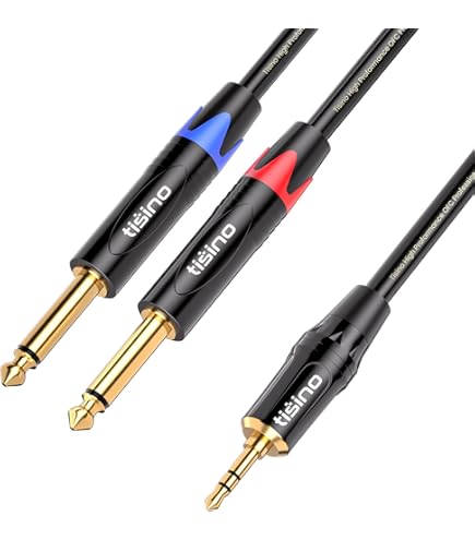 PROEL CHLP215LU15 Cavo audio professionale a Y mini Jack stereo 3,5mm 2x spina RCA 1,5m