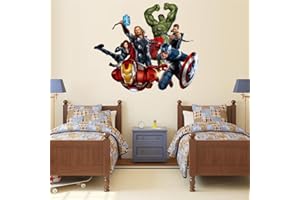 QUEENWIFF Superhero Wall Decals Sticker,Children Cartoon Bedroom Background Wall Decoration Self Adhesive Wall Sticker,Hedgehog Video Game Sticker Birthday Party Supplies