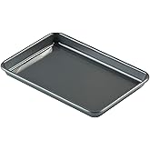 Prochef KB1012 Teflon Silicon Coated Small Oven Tray 25cm x 17cm , Black (Packaging may vary)