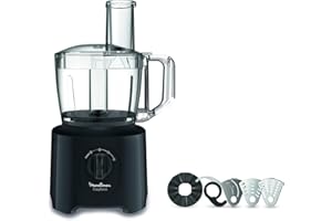 Moulinex Easy Force Robot multifonction, Puissance 800 W, Robot cuisine facile a utiliser, Plus de 20 fonctions, Mixer, pétrir, hacher, râper, émincer, Robot mixeur grande capacité FP245810