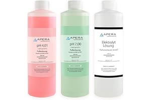 Apera Instruments Bufor pH 4.01/7.00 + 3M roztwór KCl po 250 ml, 1)