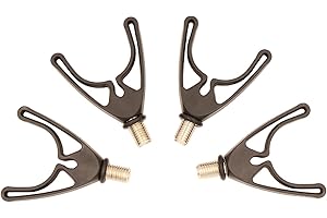 OKVGO 4pcs U-Head Carp Fishing Rod Butt Rests Gripper with UK M3/8 Thread for Pod and Bank Stick