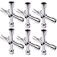 ATOPLEE 6pcs Electrical Cabinet Key, Surface Polished Antirust 4 Way Utilities Key, Triangle/Square/Panel Cross Key for Faucet,Gas Meter,Valve,Spigots,Electrical Cabinet Opening