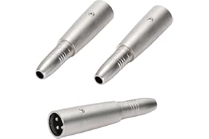 Greluma 3 Pezzi Adattatore XLR maschio a femmina da 1/4