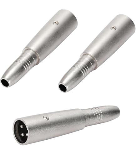 QIANRENON Adaptateur Stéréo TRS 6,35 Mm Femelle Vers Femelle à Montage équilibré Verrouillable Prise Jack 1/4 Connecteur De Montage Sur Cloison De 6,35 Mm, Extension Grand Port Audio à 3 Pôles