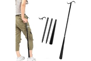 HENGBIRD Calzascarpe extra lungo, 90 cm, lunghezza 3 in 1, per scarpe e vestiti da seduti o in piedi, per uomo, donna, bambini, anziani