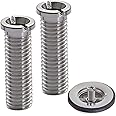 CPJJ 2 Pcs 30mm Kitchen Sink Strainer Screw, Sink Bolt Screw, for Kitchen Sink Strainer Plug, Sink Plug Strainer, for Wash Basin Strainer Plug