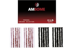 Smirain 𝗔𝗠𝗦𝗢𝗠𝗘 Kit Vermicelli Tubeless MTB Attrezzi Bicicletta, Parti di Riparazione Professionali per Pneumatici per Bici, Due Misure Comuni per Adattarsi a Tutti i Fori