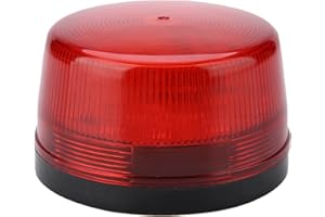 CYSFETENA LED Blinkende Warnleuchte, Sicherheitsalarm Signal Licht, 12V Stroboskop Warnleuchte mit 15 LEDs für Auto, Straßenkegel, Baustelle, Notfall & Sicherheit（7,3 x 4,2 cm）