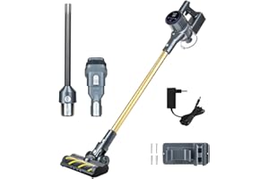 Genius Invictus X8 Pro Facelift odkurzacz akumulatorowy, odkurzacz ręczny, bezprzewodowy, bezworkowy, czas pracy akumulatora wymiennego do 50 min. 400 W, 3-krotny filtr HEPA, szczotka elektryczna 360