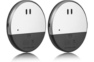 SELURK 2pcs Window Vibration Alarm Sensors 130dB Siren Ultra Slim Window Alarms for Security Glass Break Alert Alarm Glass Detection Peel-and-Stick Installation for Doors Windows RV Dorms Sheds Offices