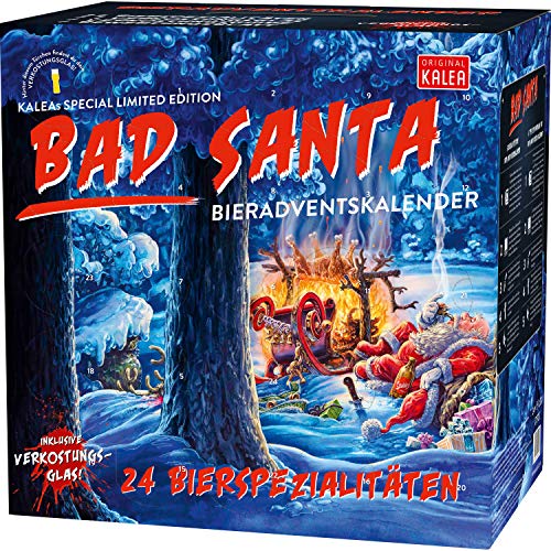KALEA Bier Adventskalender mit 24 Bieren und 1 exklusivem Verkostungsglas (Edition Bad Santa) KALEA Bier Adventskalender mit 24 Bieren und 1 exklusivem Verkostungsglas (Edition Bad Santa)