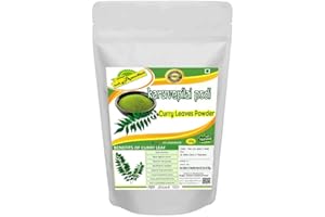 nalAmudhu Poudre naturelle de feuilles de curry pour soin des cheveux - Bienfaits pour la croissance des cheveux - 100 g