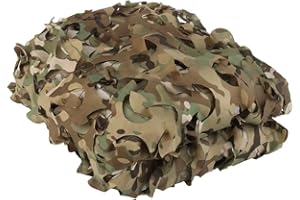 WarmHeartting 1,5 x 2 m Tarnnetz Armee-Tarnnetz für Camping, Militär, Jagd, Dekoration, Wildfotografie