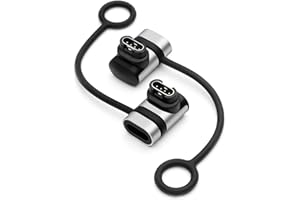 Seminer Adaptery ładowarki do zegarków (2 sztuki), złącze ładowania typu C żeńskie na męskie kompatybilne z Garmin Fenix 7/7S/7X/6/6X/6S i More-Siliver