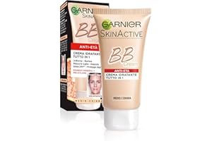 Garnier BB Cream Anti-Età Crema Viso di Pelle 5 in 1, 50 ml, Medio-Chiaro