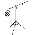 Neewer Two Way Rotatable Aluminum Adjustable Tripod Boom Light Stand with Sandbag for Studio Photography Video, 13feet/390cm