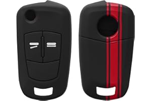 kwmobile Silicone Key Fob Cover Compatible with Vauxhall (Opel) 2 Button Car Flip Key