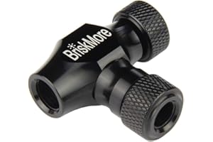 BriskMore CO2 Inflator or 12PCS X 16g CO2 Cartridges for Bike Tires, Presta and Schrader Valve Compatible, Bike Tire Pump for Mountain and Road Bicycles, Included Insulated Sleeve