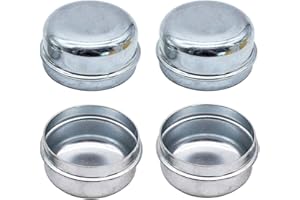 YOUNG WOLF Lot de 4 capuchons de moyeu de roulement de remorque, housse anti-poussière pour bateau de pêche, voilier et remorque de 5 cm