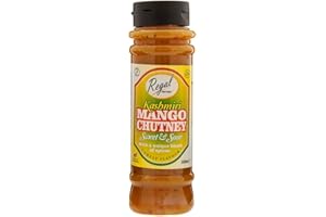 REGAL FOOD PRODUCTS BRINGING FOOD TO LIFE Regal Food Kashmiri Mango Chutney 500ml , Mango Sauce , Mild Spice - Condiments - Smooth Blend of Mangoes - Sauces Bottle