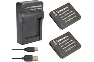 Newmowa® DMW-BCM13 Batteria (confezione da 2) e Portable USB Caricatore kit per Panasonic DMW-BCM13, DMW-BCM13E, DMW-BCM13PP e Panasonic Lumix DC-FT7, DC-TS7, DMC-FT5