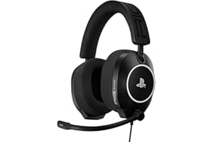 NACON Casque Gaming Filaire R5 Pro HS Noir,Officiel PlayStation, pour PS5, Compatible PS4. Casque Filaire, Jack 3.5mm