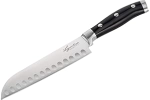 Lagostina k0470614 cuchillo Santoku 18 cm, hoja alveolada