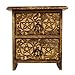 Produktbild Holzkiste Brust mit 2 Schubladen Pentagramm Design geschnitzt Schmuck Keepsake Box Storage Organizer