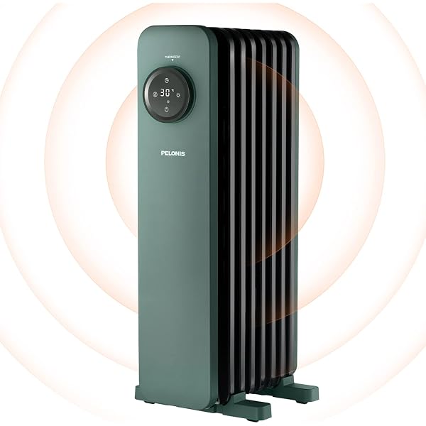 Pelonis Oil Radiator, Heater, 1,500 W, Ceramic Heater with 7 Fins and  Thermostat, Electric Oil Heater with Tilt Protection and Overheating  Protection for Patios - Green : Amazon.de: Home u0026 Kitchen