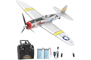 volantexrc RC Plane for Beginners, 4CH Remote Control Airplane P47 RTF with Xpilot Stability & One Key Aerobatics, 2.4GHz Radio Controlled Plane for Adults & beginners