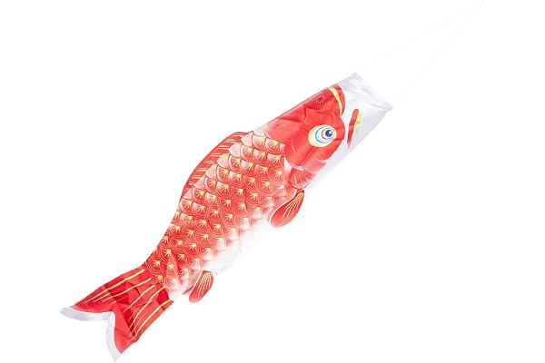 GORGECRAFT 36 Pouce Koi Fish Flag Koinobori Coloré Fantaisie Carpe Vent Streamer - Bande Dessinée pour Jardin Arrière-Cour Nipponese Sushi Bar Izakaya Décoration de Chambre