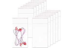 KNR HARMONY Sachets Cellophane Adhésifs Refermables 100pcs 8x13cm Sacs en Transparents Plastique OPP 50µm Sécurité au contact des aliments pour biscuits de boulangerie Bonbons(15 Tailles au Choix)