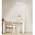 PalFish Motion Sensor Floor Lamp - Modern 100W Full-Spectrum Standing Lamp for Bedroom, Living Room & Office - Minimalist Industrial Design, 36000+h Lifetime, 95000LM, 4000K, White Floor Lamp